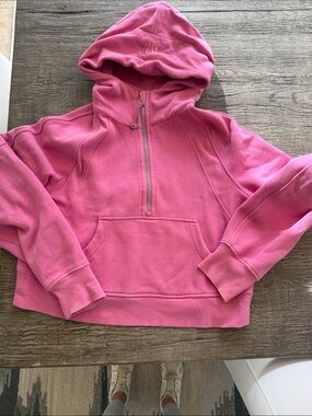 lululemon athletica Pink Half-Zip Hoodie